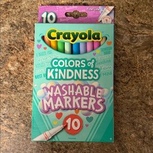 Crayola Colors of Kindness Fine Line Markers - 10 Vibrant Shades
